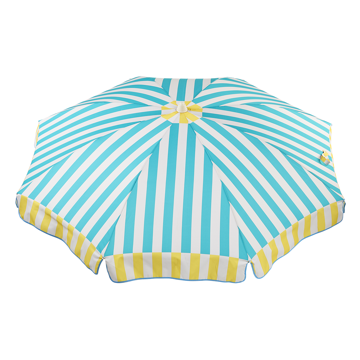EZPELETA Parasol à rayures pour la plage ou le jardin.