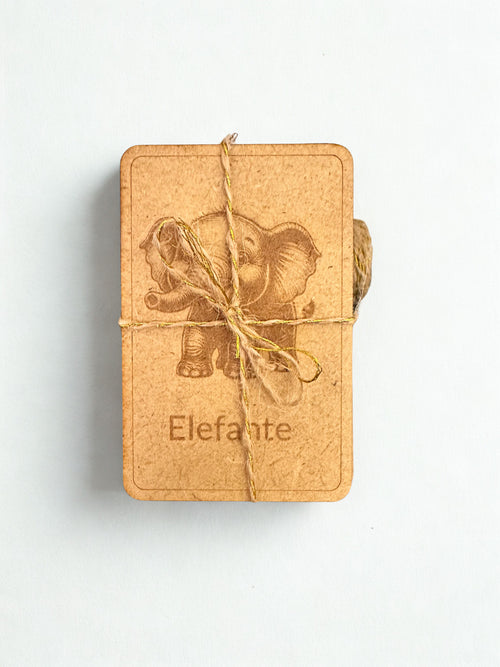 Jeu de memory / jeu de jumelage en bois – Animaux gravés