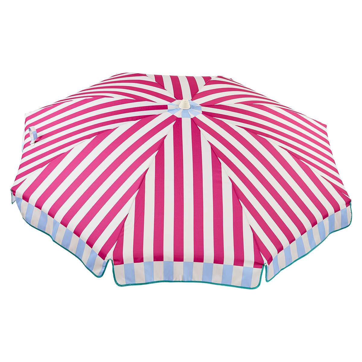 EZPELETA Parasol à rayures pour la plage ou le jardin.
