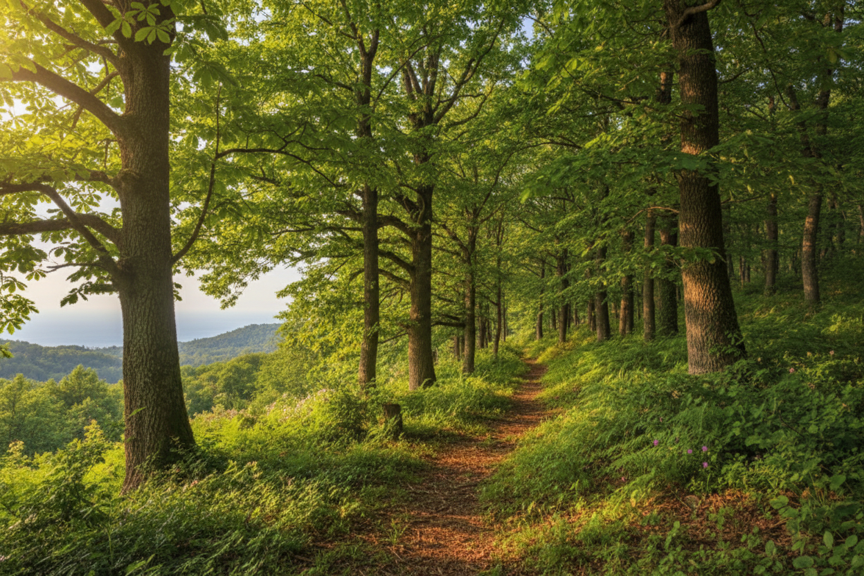 Forêt de châtaigniers